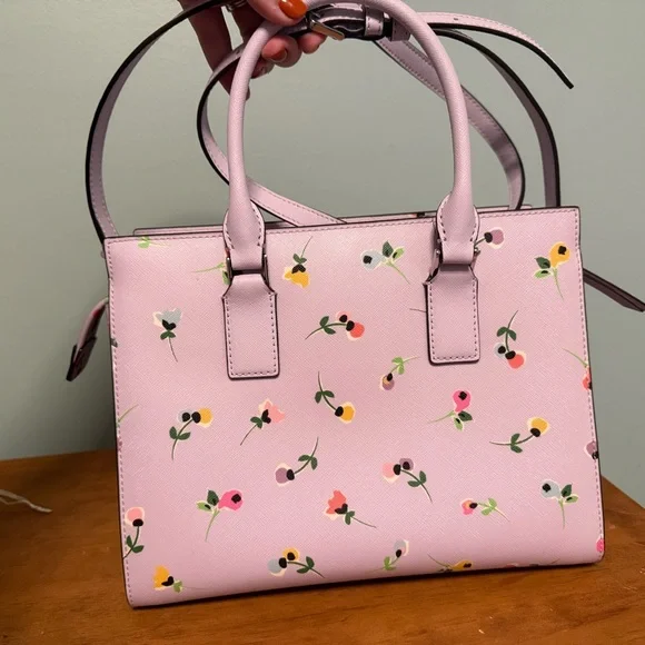Kate Spade Lavender Floral Satchel - Picture 8 of 16